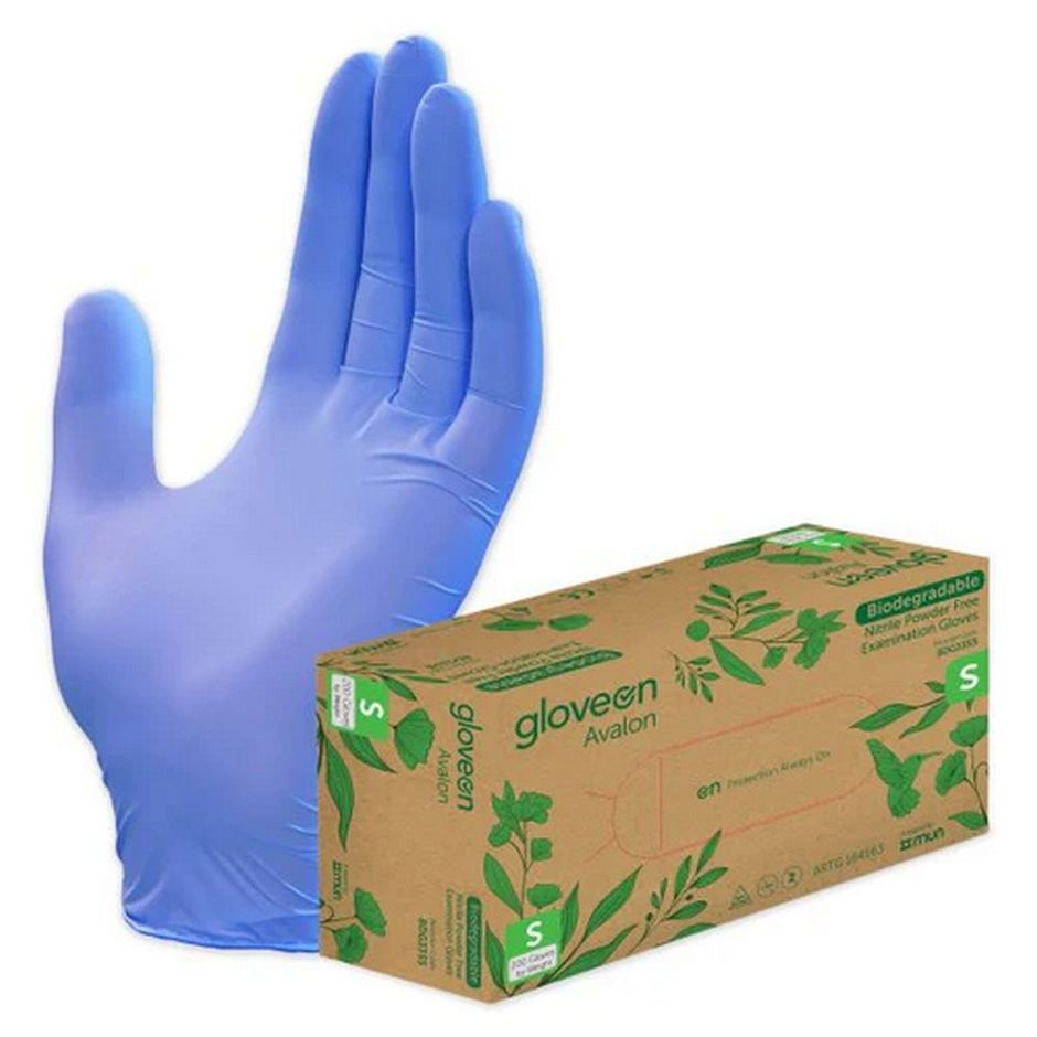 GloveOn Avalon Biodegradable Nitrile Powder Free Exam Gloves